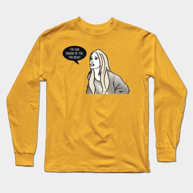 You Beast Long Sleeve T-Shirt by Katsillustration